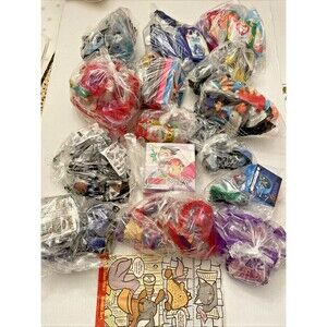McDonalds Happy Meal Toys Lot of 65 Mixed Sealed Bags 1998–2000s